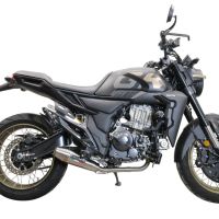 Exhaust compatible with Zontes 350 GK 2022-2024, Ultracone, Racing full system exhaust, including removable db killer
