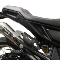 Exhaust compatible with Zontes 350 X1 2022-2024, Powercone Evo, Homologated legal slip-on exhaust including removable db killer and link pipe