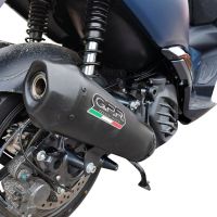 Exhaust compatible with Zontes M 125 2022-2024, Pentaroad Black, Homologated legal full system exhaust, including removable db killer and catalyst