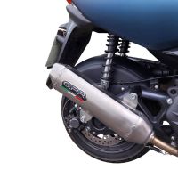Exhaust compatible with Zontes M 125 2022-2024, Pentaroad Inox, Homologated legal full system exhaust, including removable db killer and catalyst