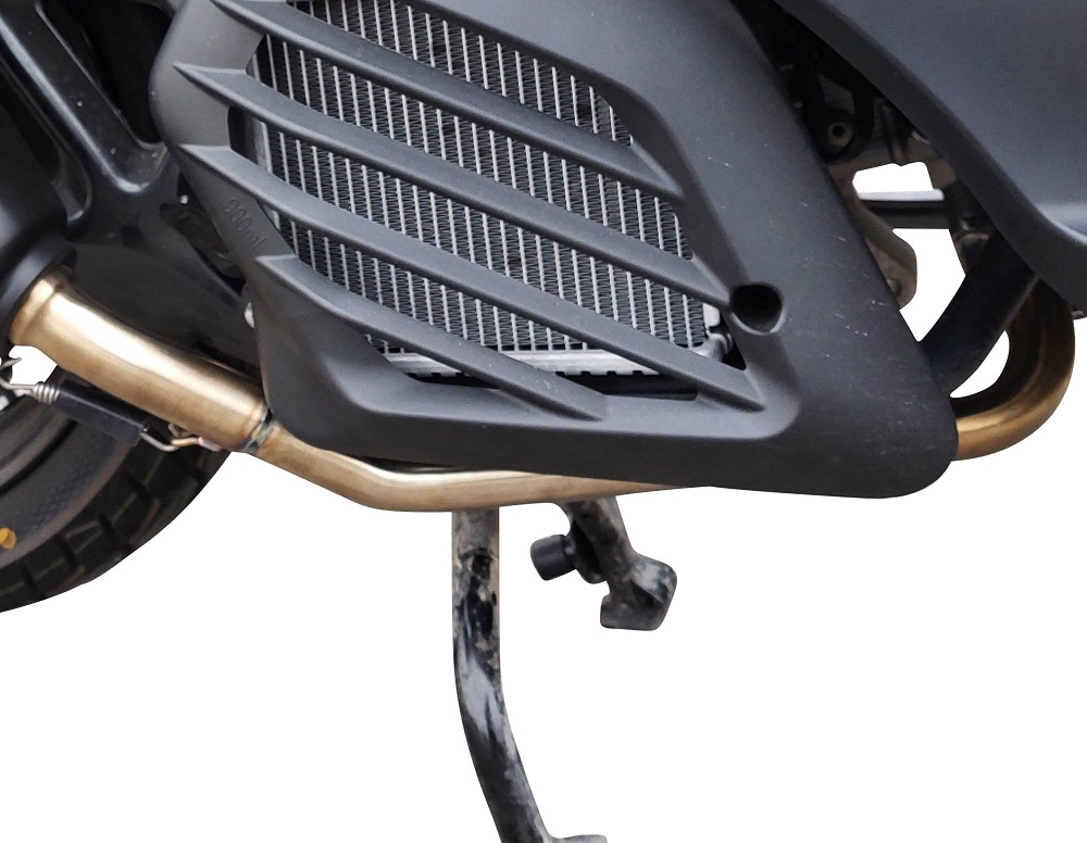 Exhaust compatible with Zontes M 125 2022-2024, Pentaroad Inox, Homologated legal full system exhaust, including removable db killer and catalyst