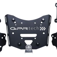 Roof rack GPR TECH compatible with  Zontes E 350 2023/2024 GPR TECH Specific rear rack Top Case ALPITECH 35>55 LT Rear rack,stainless steel made with 4 anchor points