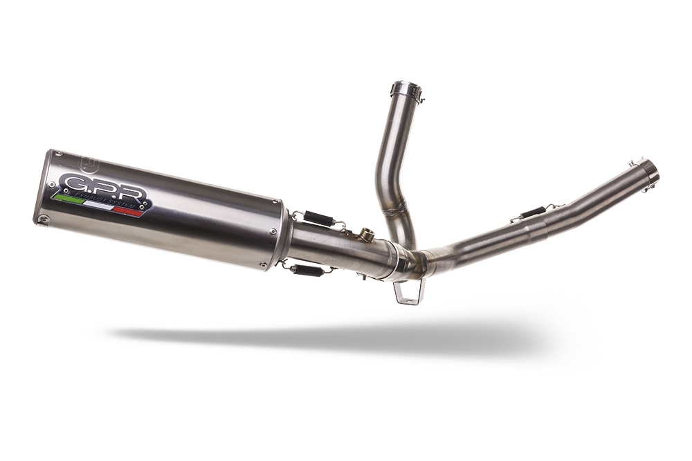 Exhaust compatible with Suzuki Sv 650 - S 1999-2002, M3 Inox , Homologated legal mid-full system exhaust including removable db killer