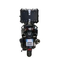 Top case GPR TECH  Sym ADX 300 2024/2026 e5 Plus Zwart Topcase din aluminiu, culoare neagră, cu placă specifică inclusă Capacitate 35 litri.