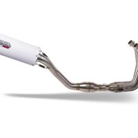Exhaust compatible with Yamaha Tracer 9 2021-2024, Albus Evo4, Homologated legal full system exhaust, including removable db killer and catalyst