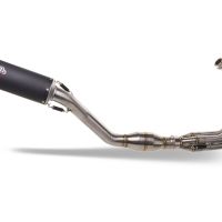 Exhaust compatible with Yamaha Tracer 9 2021-2024, M3 Black Titanium, Homologated legal full system exhaust, including removable db killer and catalyst