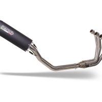 Esapament GPR compatibil cu Triumph Daytona 660 2023 Sistem complet de evacuare legal omologat, inclusiv db killer și catalizator detașabil,Furore Evo4 Nero