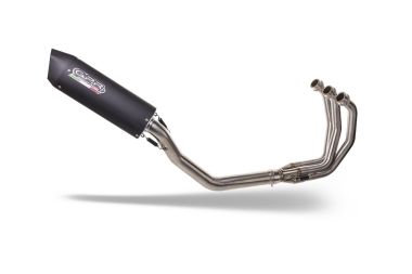 Exhaust compatible with Yamaha Mt-09 Tracer 900 2015-2016, Furore Nero, Homologated legal full system exhaust, including removable db killer