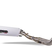 Exhaust compatible with Yamaha Mt-09 Tracer 900 2015-2016, Albus Ceramic, Homologated legal full system exhaust, including removable db killer