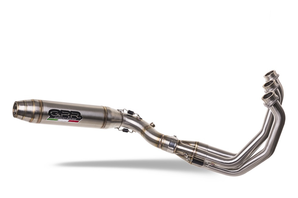 Esapament GPR compatibil cu Triumph Trident 660 2021  Sistem complet de evacuare Racing,Deeptone Inox