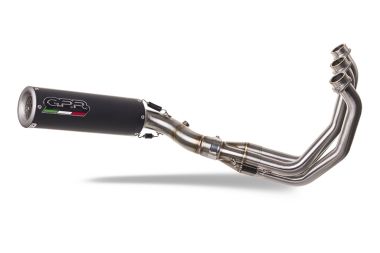 Esapament GPR compatibil cu Triumph Tiger Sport 660 2022 Sistem complet de evacuare legal omologat, inclusiv db killer și catalizator detașabil,M3 Black Titanium