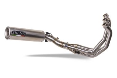 Exhaust compatible with Yamaha Mt-09 Tracer 900 2015-2016, M3 Inox , Homologated legal full system exhaust, including removable db killer