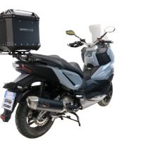 Top case GPR TECH  Sym ADX 300 2024/2026 e5 Plus Zwart Topcase din aluminiu, culoare neagră, cu placă specifică inclusă Capacitate 45 litri.