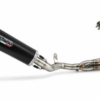 Esapament GPR compatibil cu Honda Cb 650 F 2017 Sistem complet de evacuare Racing, inclusiv db killer detașabil,Furore Nero