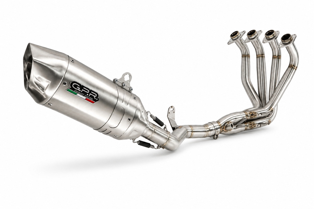 Esapament GPR compatibil cu Kawasaki Z 900 2021 Sistem complet de evacuare legal omologat, inclusiv db killer și catalizator detașabil,Furore-X Inox