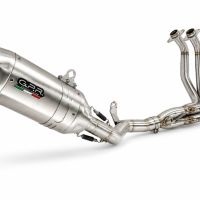 GPR exhaust compatible with Honda Cb 650 F 2017-2018, Furore-X Inox, Racing full system exhaust, including removable db killer 