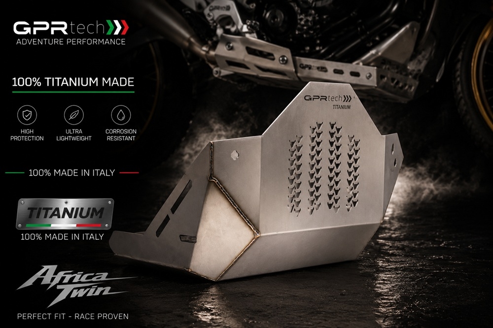TECH ile uyumlu  Honda Crf 1100 L Africa Twin 2024/2026 e5 plus Placă de protecție din titan 