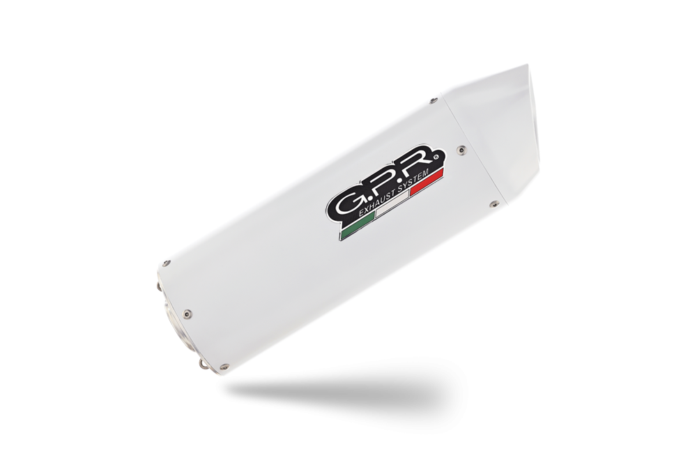Exhaust compatible with Honda Crf 250 R 2006-2009, Albus Ceramic, Dual Homologated legal slip-on exhaust including removable db killers and link pipes