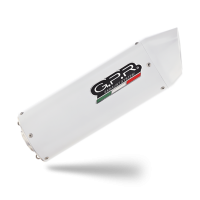 Exhaust compatible with Honda Crf 250 R 2006-2009, Albus Ceramic, Dual Homologated legal slip-on exhaust including removable db killers and link pipes