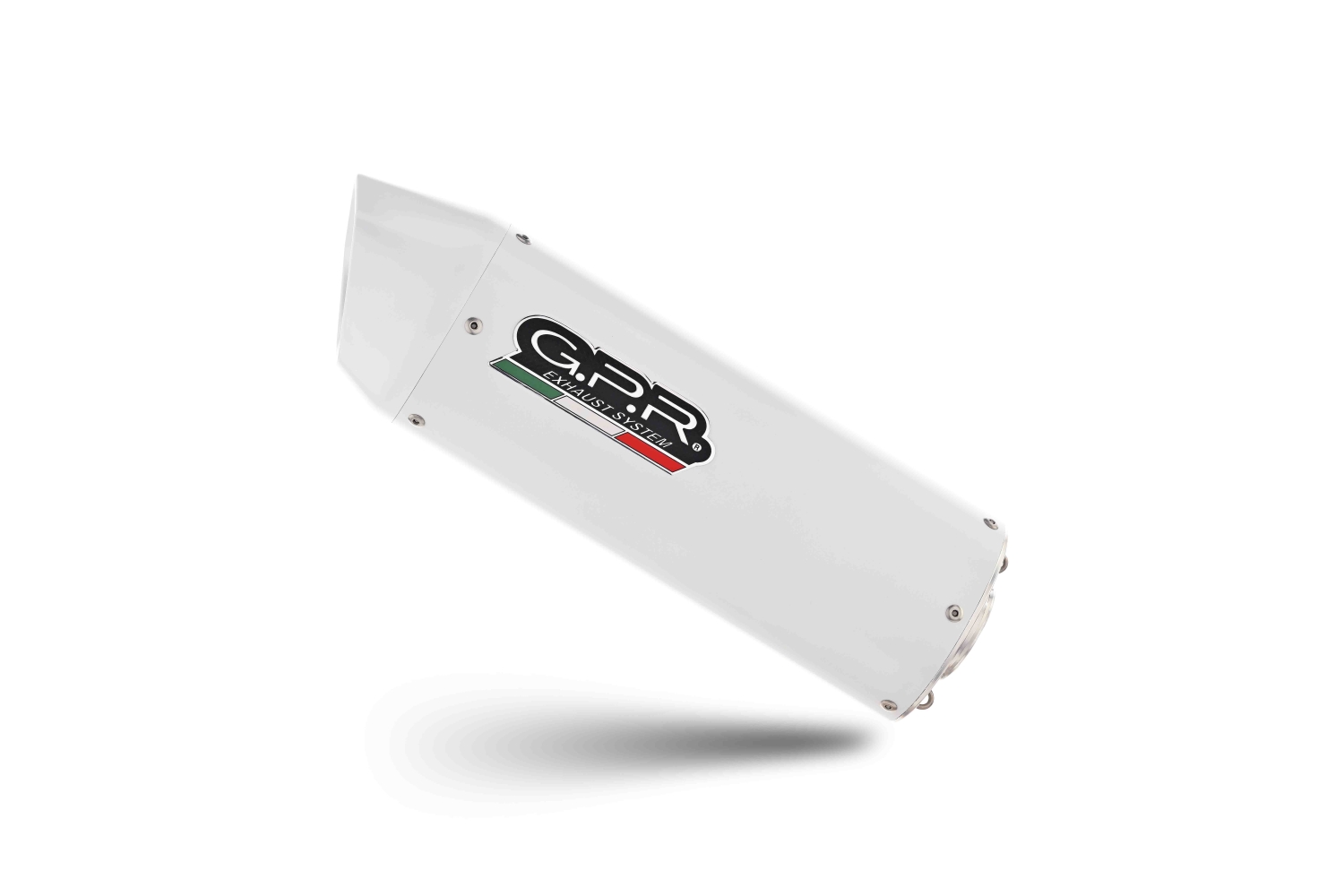 Esapament GPR compatibil cu Ktm Rc 390 2015 Evacuare slip-on omologata, inclusiv db killer detașabil, cot de legătură și catalizator,Albus Ceramic
