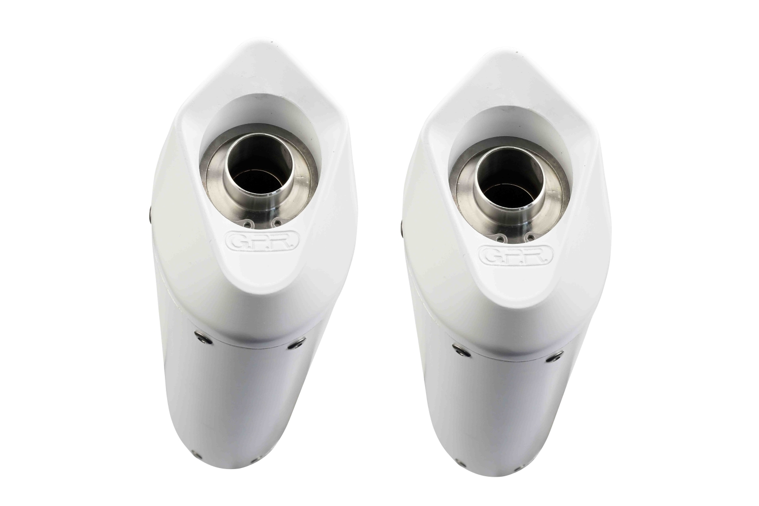 Exhaust compatible with Bmw K 1600 Gtl 2012-2016, Albus Ceramic, Dual Homologated legal slip-on exhaust including removable db killers and link pipes