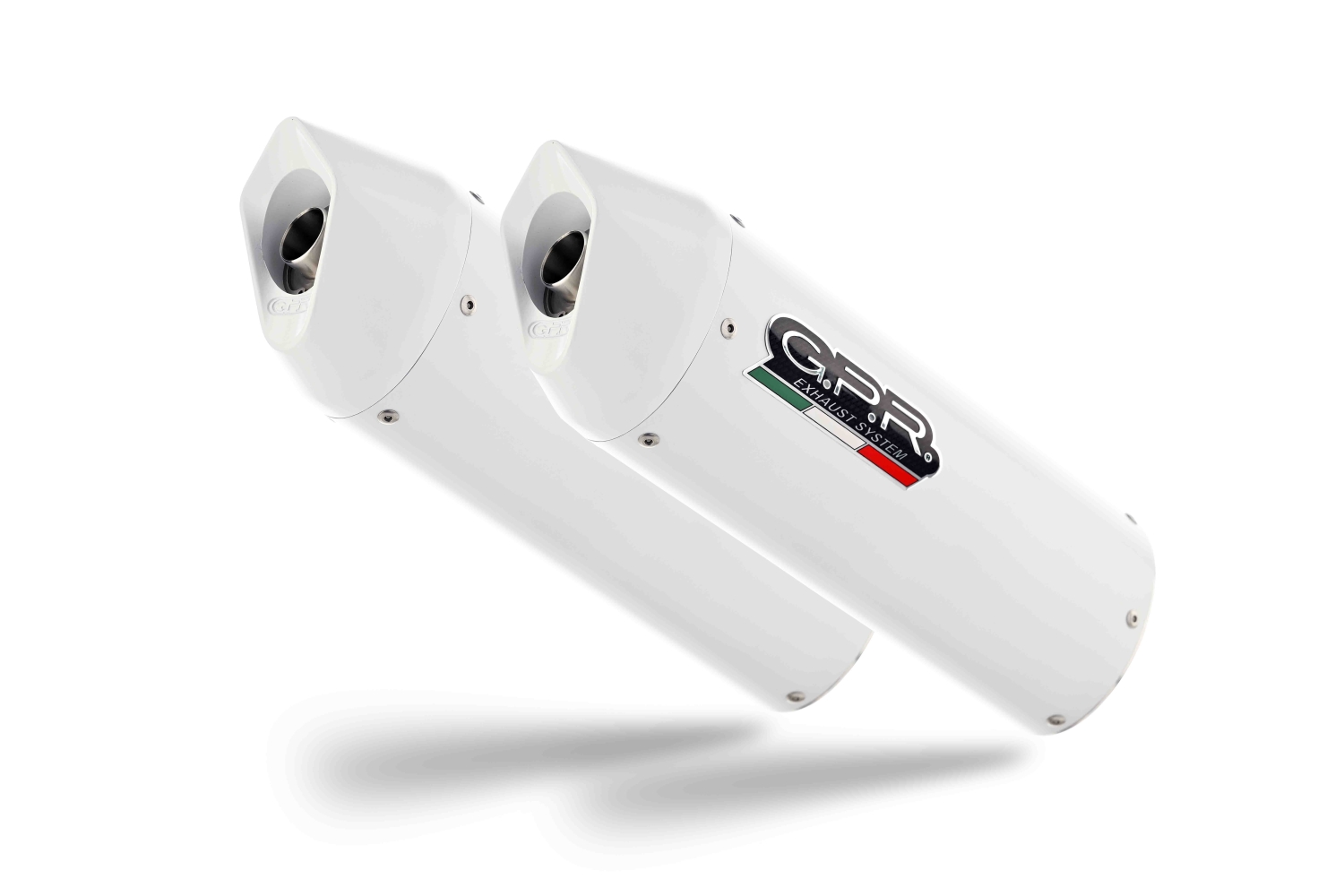 Exhaust compatible with Bmw K 1600 Gtl 2012-2016, Albus Ceramic, Dual Homologated legal slip-on exhaust including removable db killers and link pipes