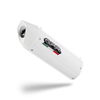 Esapament GPR compatibil cu Kawasaki Versys 650 2006 Evacuare slip-on omologata, inclusiv db killer detașabil și cot de legătură,Albus Ceramic