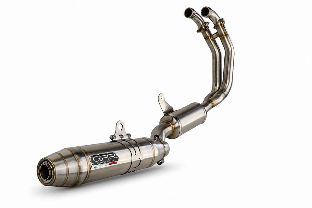 GPR exhaust compatible with Aprilia RS 660 2021-2024, Deeptone Inox, Racing full system exhaust, including removable db killer 