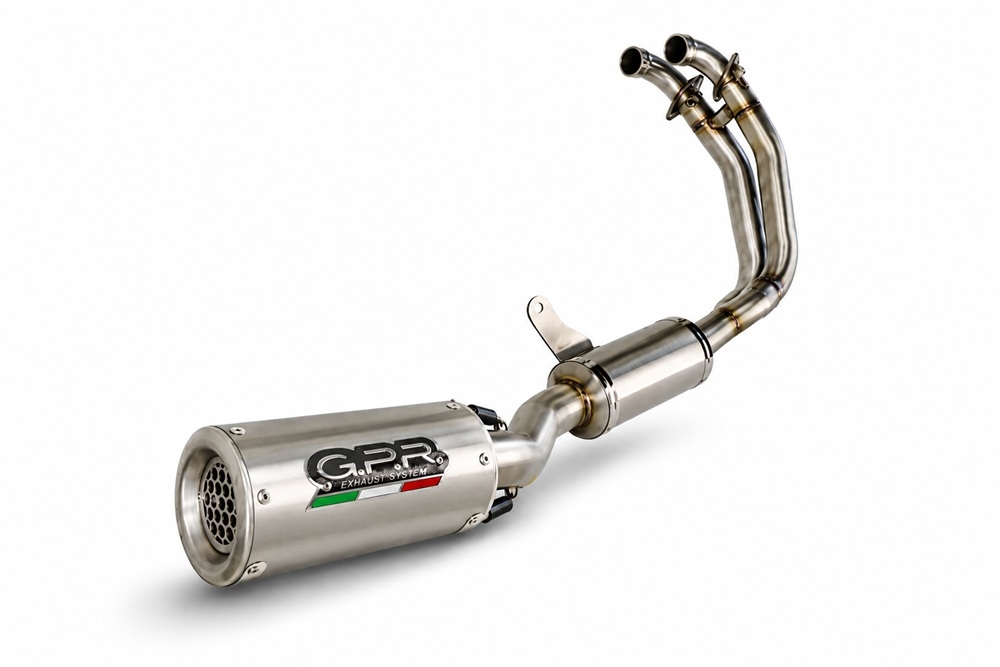 GPR exhaust compatible with Aprilia TUONO 660 2021-2024, M3 Inox , Homologated legal full system exhaust, including removable db killer and catalyst 