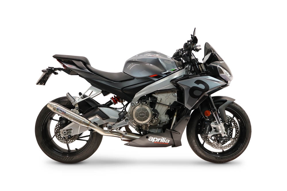 GPR exhaust compatible with Aprilia RS 660 2021-2024, Deeptone Inox, Racing full system exhaust, including removable db killer 