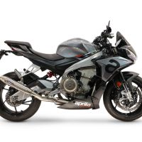 GPR exhaust compatible with Aprilia RS 660 2021-2024, Deeptone Inox, Racing full system exhaust, including removable db killer 