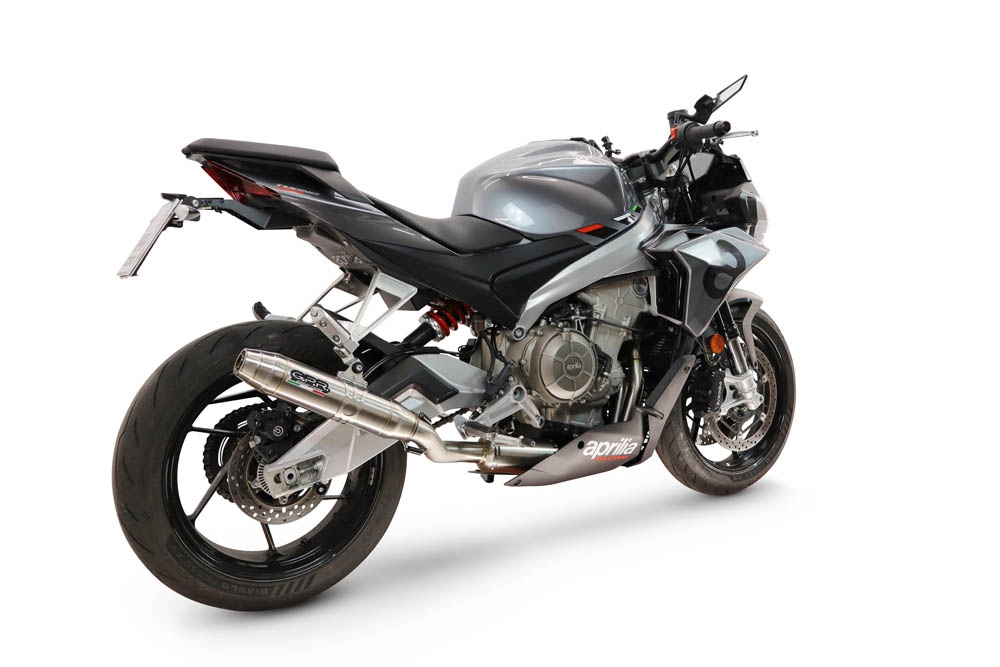 GPR exhaust compatible with Aprilia RS 660 2021-2024, Deeptone Inox, Racing full system exhaust, including removable db killer 