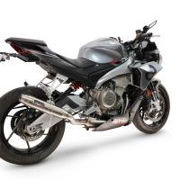 GPR exhaust compatible with Aprilia RS 660 2021-2024, Deeptone Inox, Racing full system exhaust, including removable db killer 