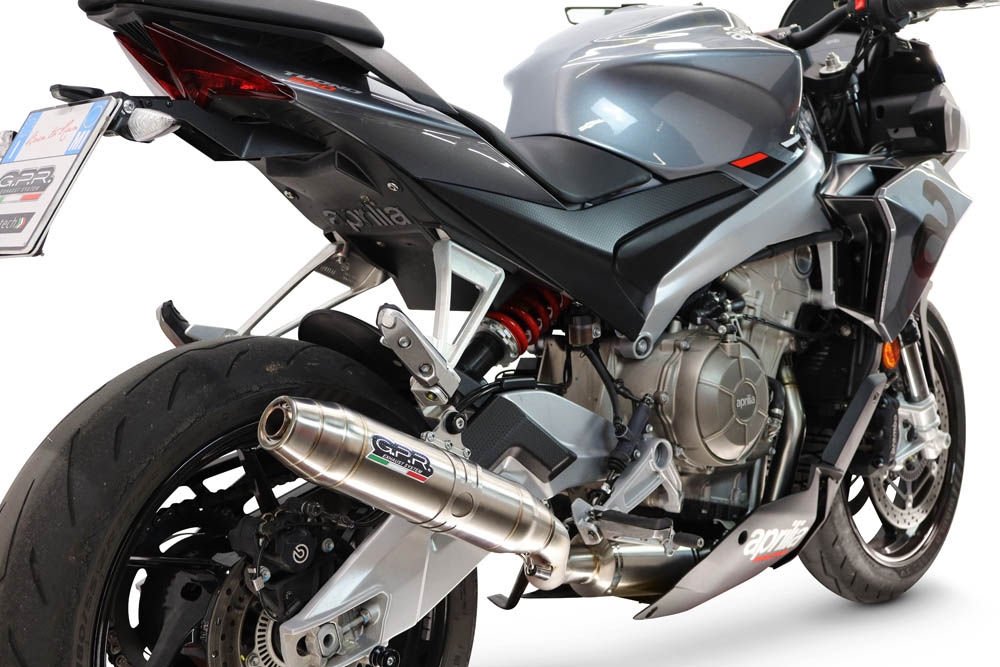 GPR exhaust compatible with Aprilia RS 660 2021-2024, Deeptone Inox, Racing full system exhaust, including removable db killer 