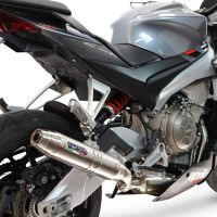 GPR exhaust compatible with Aprilia RS 660 2021-2024, Deeptone Inox, Racing full system exhaust, including removable db killer 
