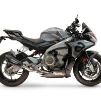 GPR exhaust compatible with Aprilia TUONO 660 2021-2024, GP-Revo Black Titanium, Racing full system exhaust, including removable db killer 