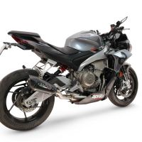 GPR exhaust compatible with Aprilia TUONO 660 2021-2024, GP-Revo Black Titanium, Racing full system exhaust, including removable db killer 