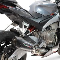 GPR exhaust compatible with Aprilia TUONO 660 2021-2024, GP-Revo Black Titanium, Racing full system exhaust, including removable db killer 