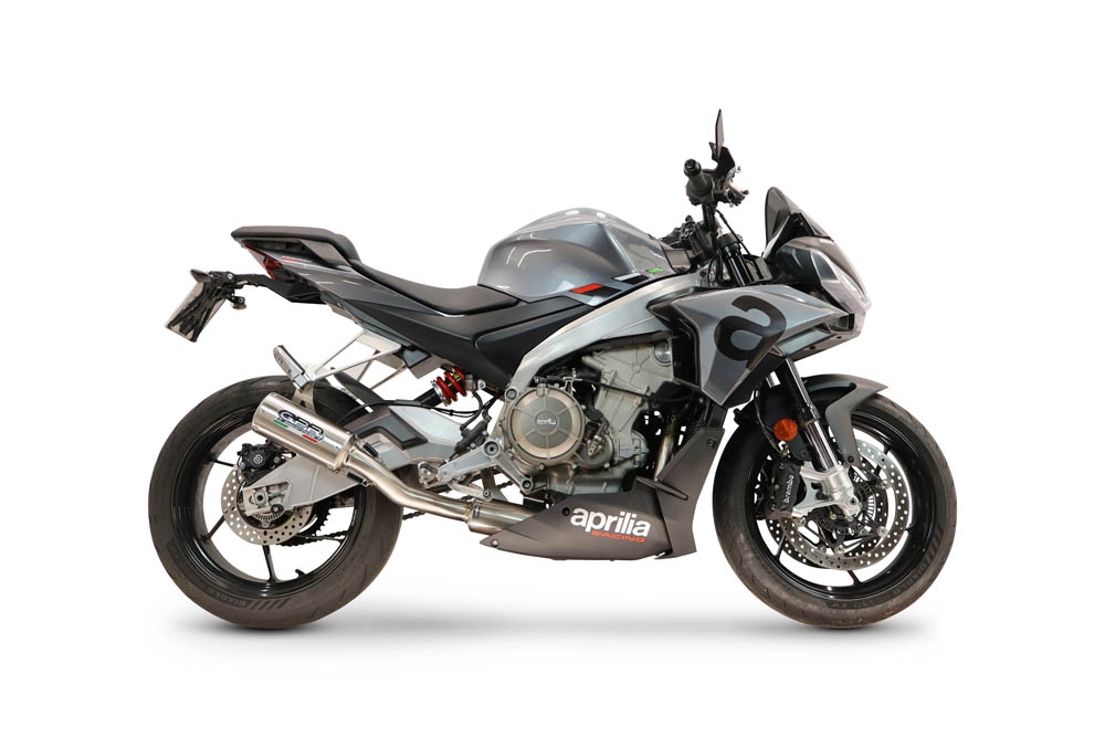 GPR exhaust compatible with Aprilia TUONO 660 2021-2024, M3 Inox , Homologated legal full system exhaust, including removable db killer and catalyst 