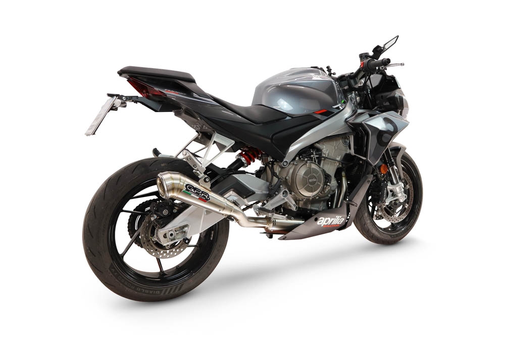 GPR exhaust compatible with Aprilia RS 660 2021-2024, Powercone Evo, Racing full system exhaust, including removable db killer 