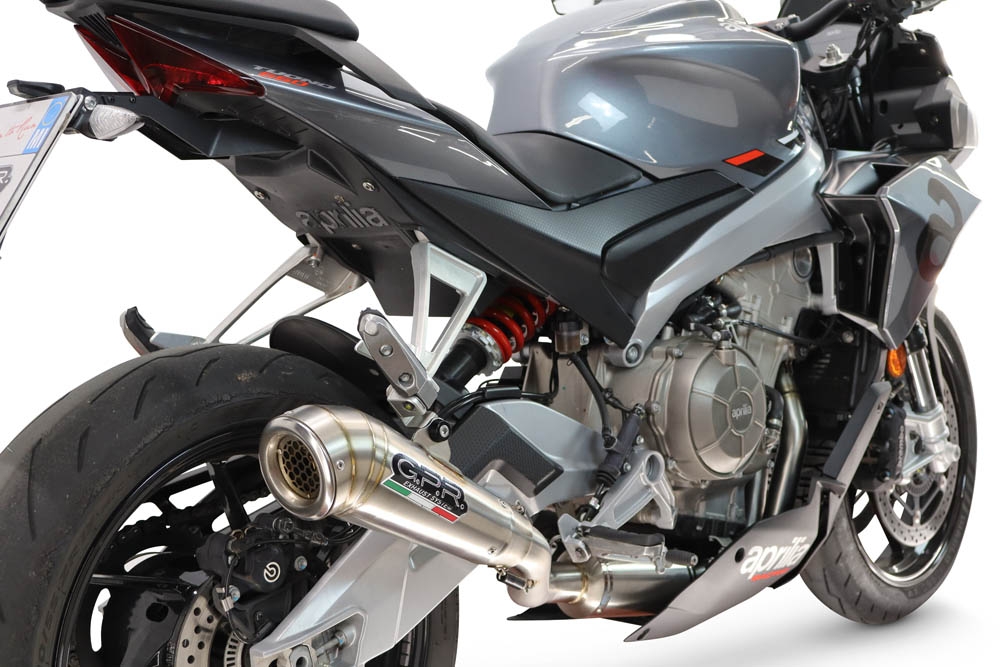 GPR exhaust compatible with Aprilia RS 660 2021-2024, Powercone Evo, Racing full system exhaust, including removable db killer 