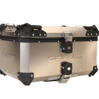 GPR TECH TOP CASE ALPI-TECH 55 LT Top case in Titanium , Titanium Natural color with universal plate included Capacity 55 LT.