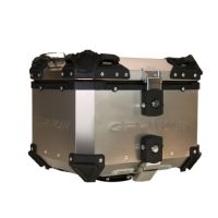 GPR TECH TOP CASE ALPI-TECH 35 LT. Top case in Titanium , Titanium Natural color with universal plate included Capacity 35 LT.