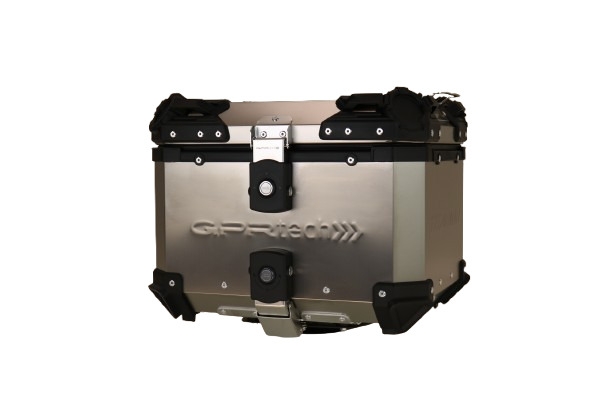 GPR TECH TOP CASE ALPI-TECH 35 LT. Top case in Titanium , Titanium Natural color with universal plate included Capacity 35 LT.