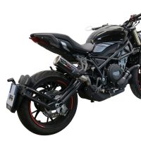 Esapament GPR compatibil cu Benelli 752 S 2019 Evacuare slip-on omologata, inclusiv db killer detașabil și cot de legătură,M3 Poppy 