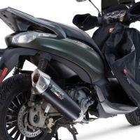 Exhaust compatible with Piaggio Beverly 300 I.E. ABS - S - Police 2016-2020, Furore-X Scooter, Homologated legal full system exhaust, including removable db killer and catalyst