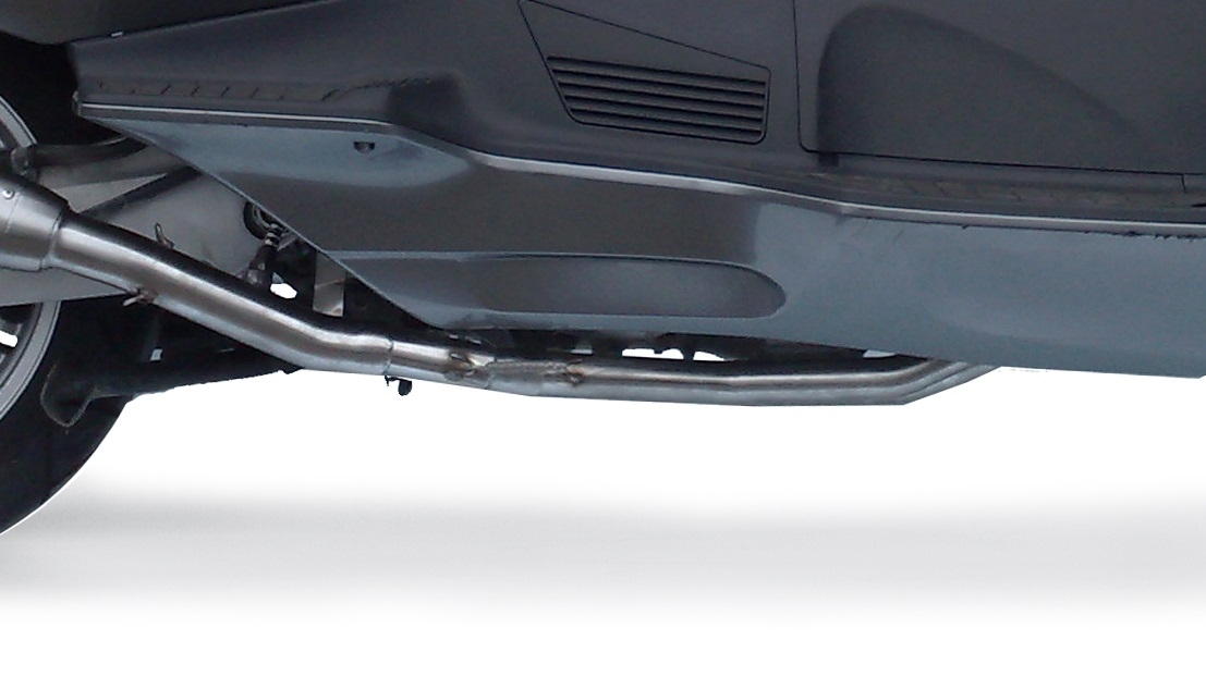 Esapament GPR compatibil cu Suzuki Burgman An 650 2002 Sistem complet de evacuare legal omologat, inclusiv db killer detașabil,Trioval
