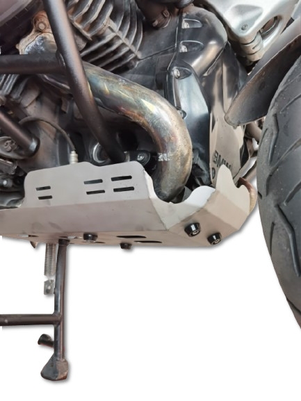 TECH ile uyumlu  Bmw R 1200 Gs Adventure 2014/2016 e3  Placă de protecție din titan 