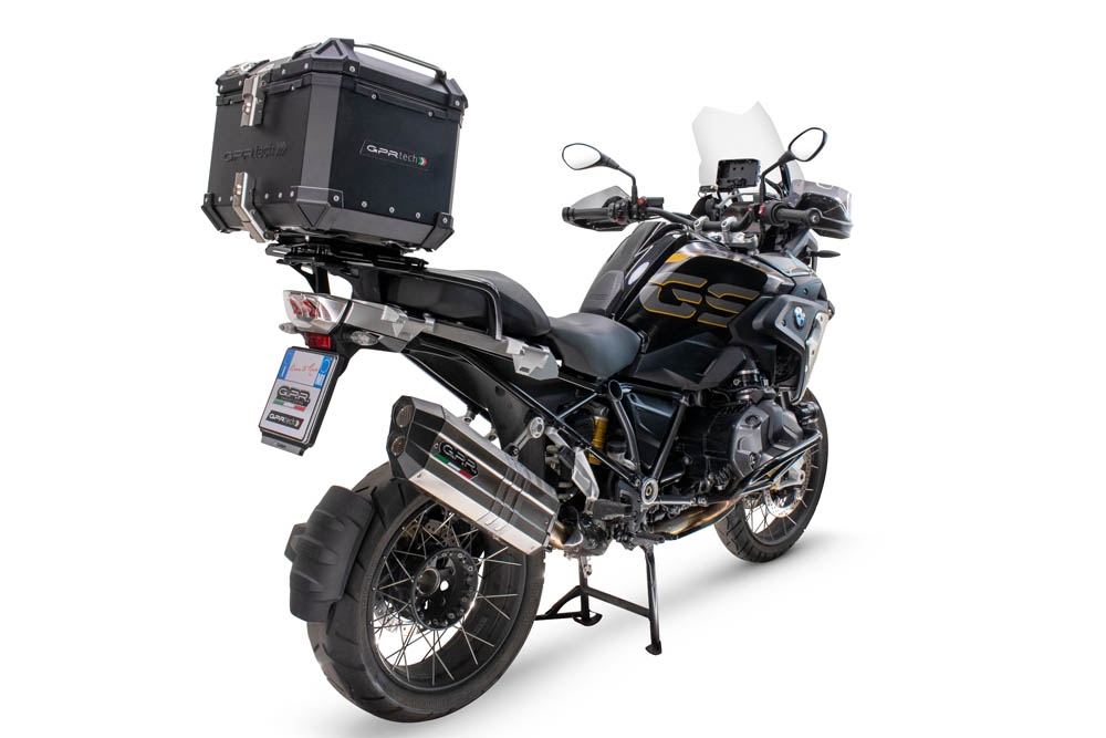 Top case GPR TECH compatible with  Bmw R 1250 Gs 2021/2024 e5 GPR TECH Top case in aluminum, black color with specific plate included Capacity 55 LT.