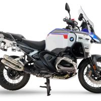 GPR exhaust compatible with Bmw R 1300 GS Adventure 2024-2026, Deeptone Duplex, Dual Homologated legal slip-on exhaust including removable db killers and link pipes 